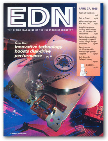 EDN magazine cover by Christine Arthur Design