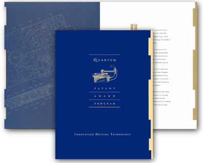 Patent Award Brochure design by Christine Arthur